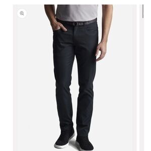 Peter Millar black Crown Sport EB66 Mens size 40 (40x30) 5 Pocket Pants $149